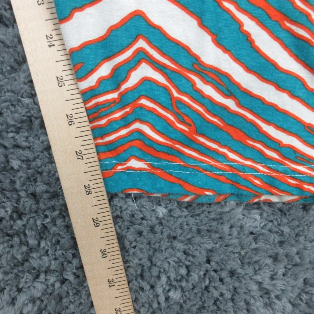 Zubaz Pants Mens Medium Blue Green White Orange Dolphins Pull On 26x28*